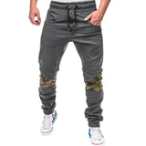 Spring Summer Men's Pants Casual Elastic Waist Slim fit Long Trousers Fashion Male Sweatpants Cargos pantalones hombre W620
