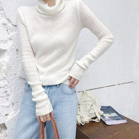 Turtleneck Sweater Women Autumn Winter Long Sleeve Leisure Sweater 2019 Solid Casual Pullover Fashion Knitted Sweater Tunic