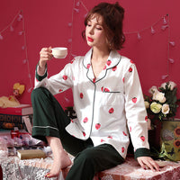 Women Clothes for Autumn winter Pajamas Sets O-Neck Sleepwear Lovely Rabbit Pijamas Mujer Long Sleeve Cotton Sexy Pyjamas Female