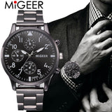 Watch Men Fashion 2019 Crystal Stainless Steel Analog Quartz Wrist