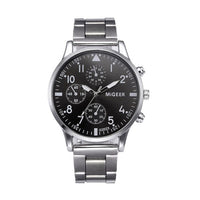 Watch Men Fashion 2019 Crystal Stainless Steel Analog Quartz Wrist