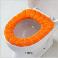 Universal Soft Heated Washable Toilet Seat Mat Set for Home Decor Closestool Mat Seat Case Warmer Toilet Lid CoverAccessories