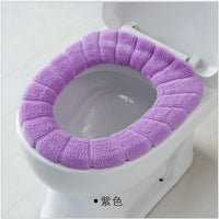 Universal Soft Heated Washable Toilet Seat Mat Set for Home Decor Closestool Mat Seat Case Warmer Toilet Lid CoverAccessories