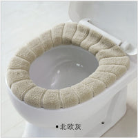 Universal Soft Heated Washable Toilet Seat Mat Set for Home Decor Closestool Mat Seat Case Warmer Toilet Lid CoverAccessories